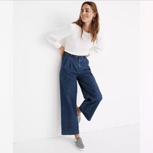 Madewell Dark Blue Wide-Leg Jeans